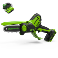 Цепная мини-пила Greenworks 24V G24MCS10 (10 см) аккумуляторная в Ставрополе